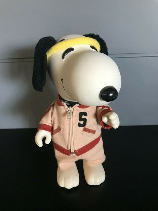 Peanuts Snoopy 1966 United Feature Syndicate 8 " Rubber Figure Jogger