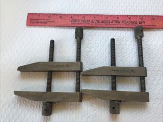 Vintage Tools Parallel Clamp 754 - F 3 1/2 Machinist Clamps Brown Sharpe Usa