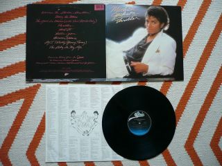 Michael Jackson Thriller Vinyl 1982 Us Epic Pitman Press 2dh/3b Lp Billie Jean