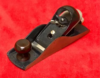 Vintage Stanley No.  220 Block Plane,  Made In Usa,  Box