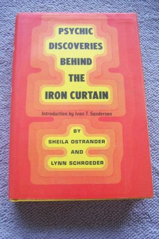 Psychic Discoveries Behind The Iron Curtain Ostrander & Schroeder Bc Hc With Dj