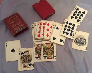 Playing Cards 1906 AIR - CUSHION 11 12 500 USPC Co.  No.  500 CO 3