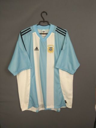 Argentina Jersey 2002 2004 Home Size Xxl Shirt Soccer Football Adidas Ig93