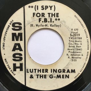 Luther Ingram (i Spy) For The F.  B.  I.  /foxey Devil Northern Soul Promo 45 Hear