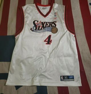 Vintage Reebok Nba Jersey Philadelphia 76ers Sixers Keith Van Horn 4 Xl 2002