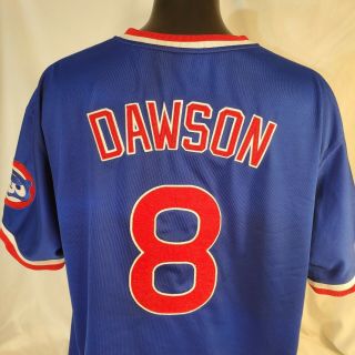 Andre Dawson 8 Chicago Cubs Mlb Jersey Blue Men 