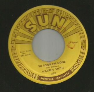 Rockabilly - Warren Smith - Miss Froggie - Promo Stamped - Hear - 1957 Sun 268