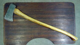 Vintage Craftsman Single Bit Axe With Handle 5037 Usa Made Tight 34 "