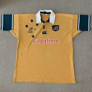 Vintage Canterbury Australia Wallabies Rugby Union Polo Jersey Shirt Xxl 2xl