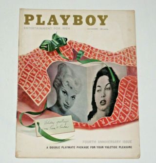 Vintage Old Playboy - December 1957 -