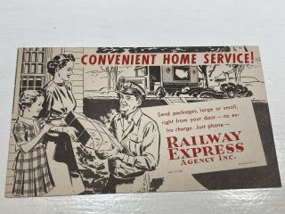 Vintage 1900’s Railway Express Agency Inc.  Ink Blotter