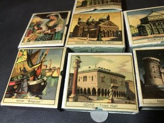 Vintage Italy Landmarks Retro Safety Matches 7 In Color Boxes Full 20 Very Cool