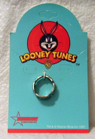 Taz Devil Signature Ring 1997 Looney Tunes Space Jam