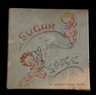 Vintage Box Of 15 Cute And Saucy Greeting Cards ‘sugar ‘n Spice’