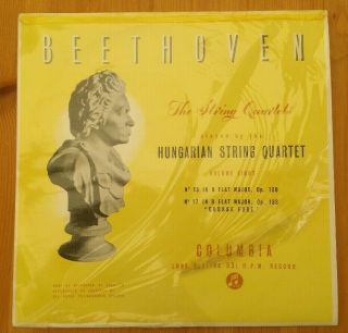 Beethoven String Quartets Hungarian String Quartet Volume 8 Columbia 33cx1405