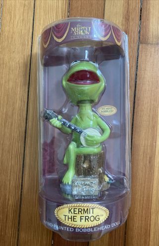 The Muppet Show 25th Year Anniversary Kermit The Frog Bobble Dobbles Figure