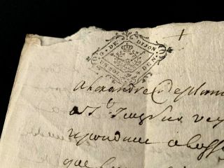 1730 Stamped Manuscript