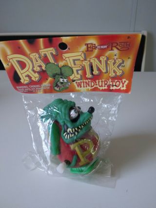 Ed “big Daddy” Roth Rat Fink 3” Wind Up Toy Mip