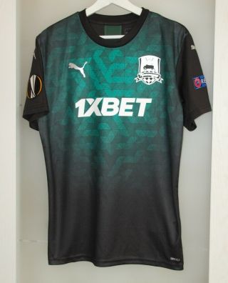 Match Worn Shirt Krasnodar Russia Europa League Ruslan Kambolov Size M
