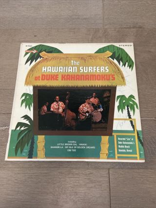 The Hawaiian Surfers At Duke Kahanamoku’s Lp 1964 Dl 74562 Stereo 1st Press Auto