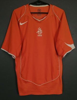 Mens Nike Holland 2004/2005 Netherlands Home Soccer Football Shirt Jersey Size M