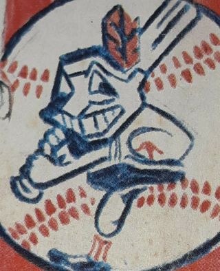 1976 Cleveland Indians Baseball Scorecard Program W Banned Chief Wahoo Logo Old