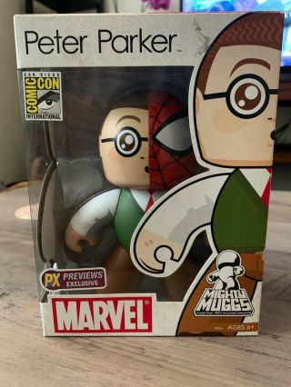 San Diego Comic Con 2009 Peter Parker Mighty Muggs Figure,  Never Opened