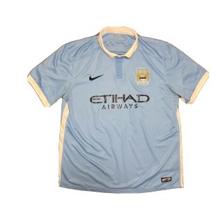 Manchester City Fc Football Shirt Soccer Jersey 2015 Polo Top Mens Size Xl