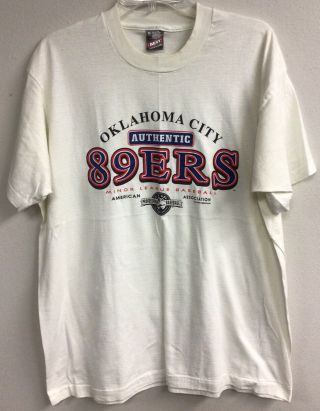 Vintage “oklahoma City 89ers” Minor League Single Stitch T - Shirt Adult Xl