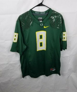 Nike Team Mighty Oregon Ducks Marcus Mariota 8 Football Jersey Green Mens Large