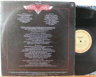 AEROSMITH Rocks LP (Columbia PCQ 34165,  Quadraphonic) VG,  Vinyl,  Quad 2
