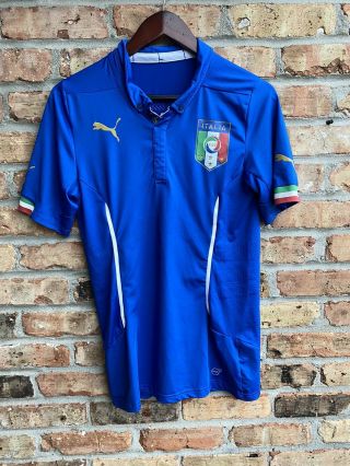 Puma Italy Jersey 2014 Size Large/medium World Cup Home Player Issued
