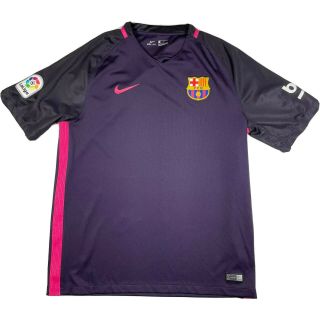 Nike Fc Barcelona Spain Soccer Football Jersey Mens Size Large Purple