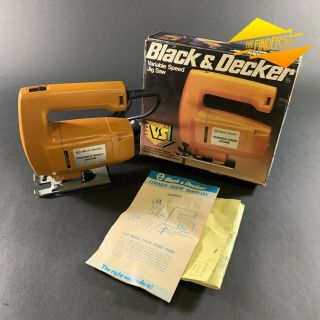 Vintage Nos? Black & Decker No.  7580 Variable Speed Jigsaw Australian Made