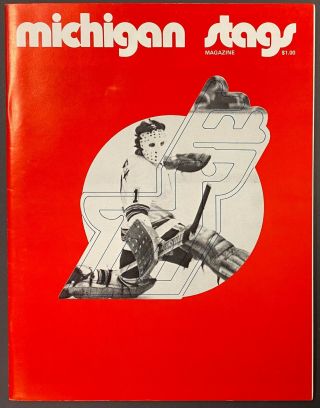 1974 Rare Vintage Wha Hockey Game Program San Diego Mariners Vs Michigan Stags