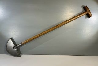Vintage T Handled Lawn Edger With Ash Shaft And Handle