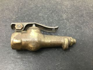 Vintage Schrader Brass Blow Air Gun Valve Air Nozzle