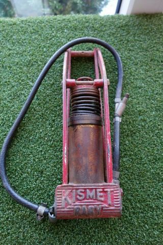 Vintage Kismet Model 804 (baby) Tyre Foot Pump Ex Classic Car Tool Kit (b)