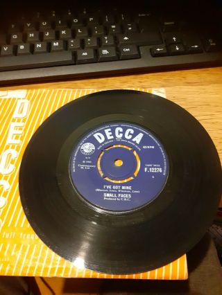 Small Faces Ive Got Mine / Its Too Late Decca Beat Mod 45 Rare Vinyl Vg 45 Co Sl