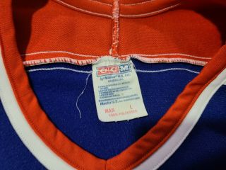 Vintage NHL Edmonton Oilers CCM Maska Jersey Size Large Home Colors Gretzky Era 2