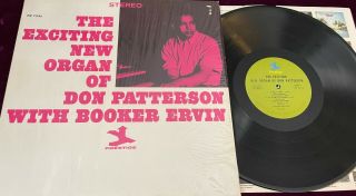 Rare 1964 The Exciting Organ Of Don Patterson Ex Prestige Prt - 7331 Soul Jazz