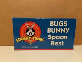 Warner Brothers Looney Tunes Bugs Bunny Spoon Rest Nib 1998