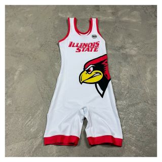 Illinois State University Redbirds Wrestling Singlet Team Uniform S Spandex