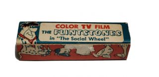 1960 Lido Toy Viewer Color TV Film The Flinstones in The Social Wheel w/ Box 2