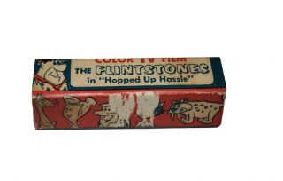 1960 ' s Lido Toy Viewer Color TV Film The Flinstones in Hopped Up Hassle w/ Box 2