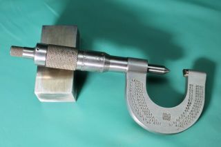 Brown & Sharpe Screw Thread Micrometer 0 " - 1 " Machinist Metal Lathe Cnc 388