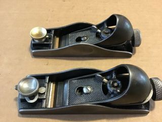 2 Vintage Stanley No.  60 1/2 Low Angle Block Plane S,  Old Carpenters Tool