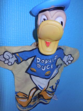Vintage Donald Duck Hand Puppet By Gund Walt Disney Prod
