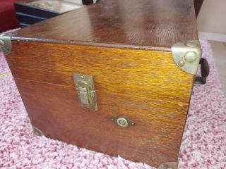 Vintage Wood Tool Box Heavy Duty Wood & Hardware