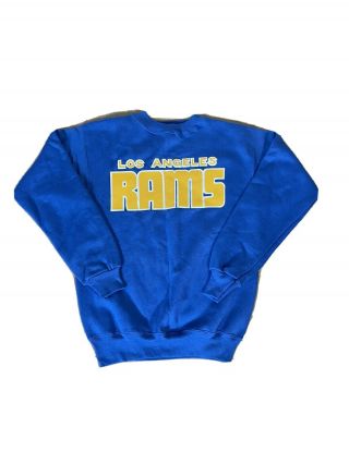 Vintage Los Angeles Rams Starter Pullover Jacket Size Medium Made In Usa